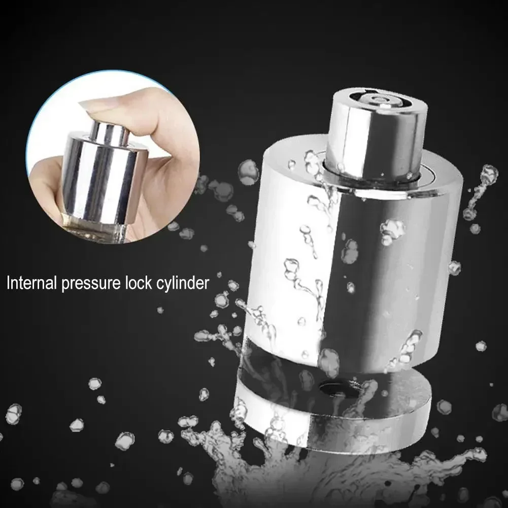 ユニバーサル 55mm 高耐久ディスクブレーキロック - 盗難防止カッター防止南京錠、オートバイ/バイク/スクーター用、防水設計