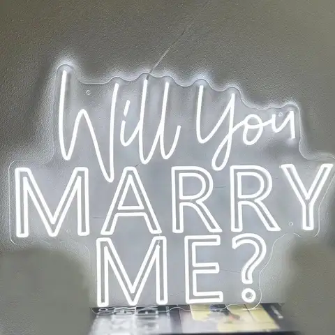 Will You Marry Me 네온 사인 맞춤형 침실 바, 결혼식 약혼 파티, 홈 벽 장식, 맞춤형 선물