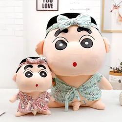 Kawaii Crayon Shin-Chan Pajama Doll Toy Cartoon Anime Night-Robe Cross-Dress Pillow Cushion Soft Accessories Christmas Kids Gift