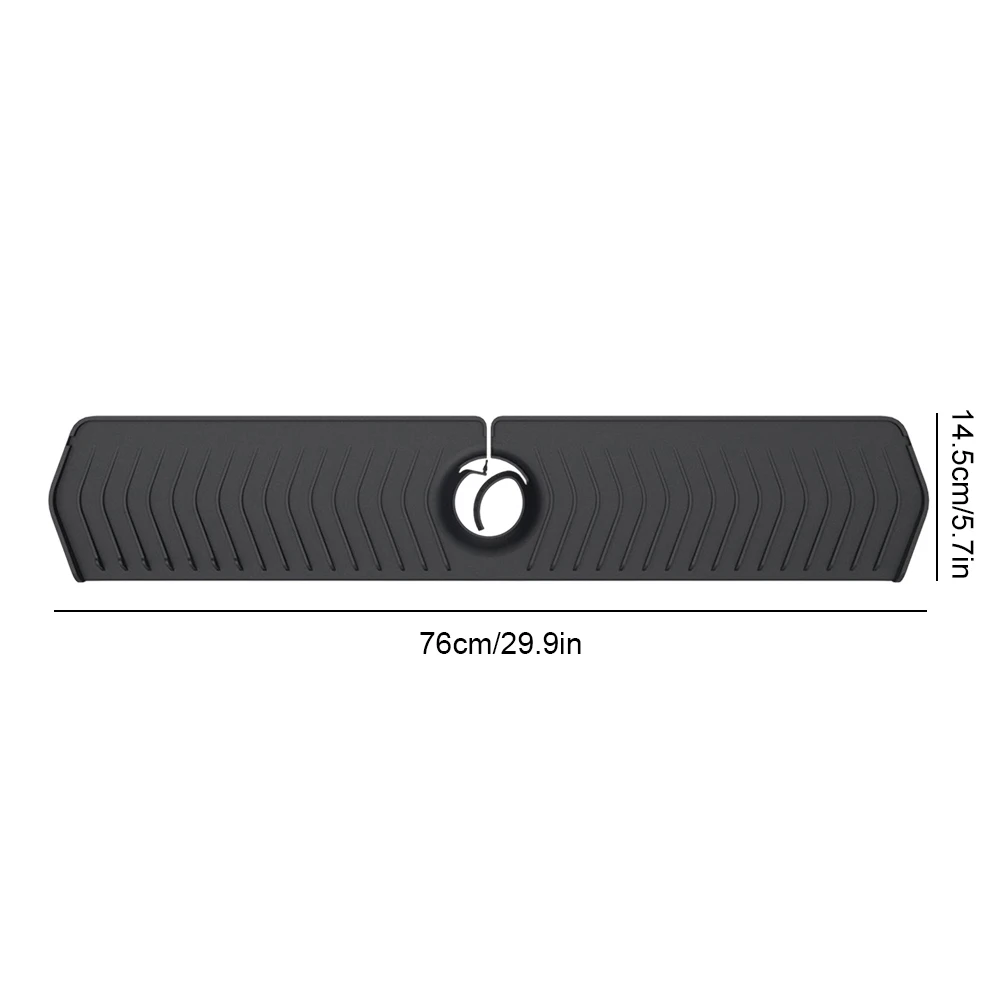 Silicone Faucet Handle Drip Catcher Tray Easy To Install Kitchen Sink Faucet Splash Guard for Kitchen Counter Bathroom