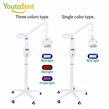 55W Portable Dental Teeth Whitening LED Machine 3 Colors/Blue Light Moveable Bleaching…