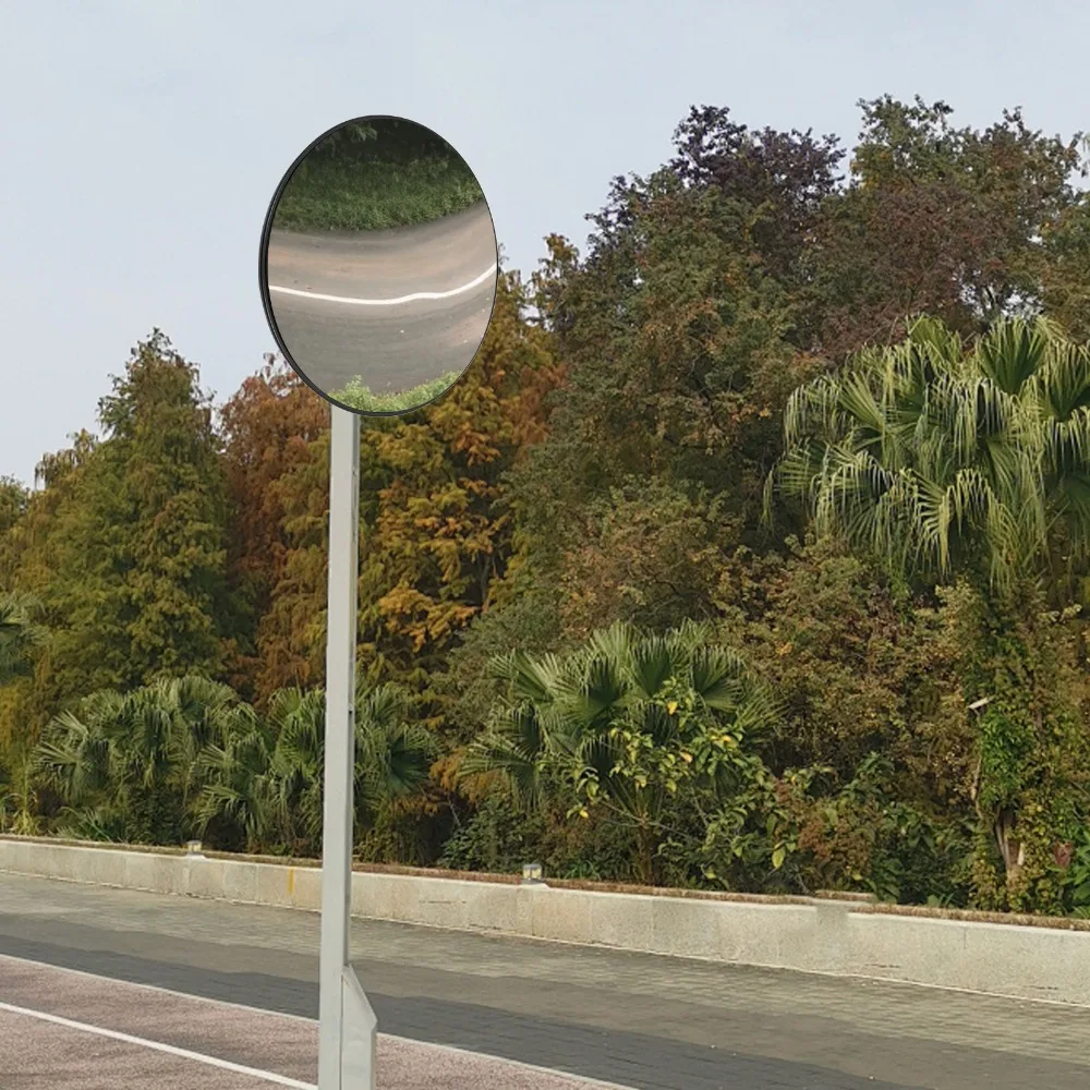 

Широкоугольное выпуклое зеркало для подъездной дороги 30 см - 135 ° Широкоугольное зеркало из ударопрочного поликарбоната (PC+ABS) с регулируемым кронштейном для крепления на стену/столб, идеально подходит для гаража.