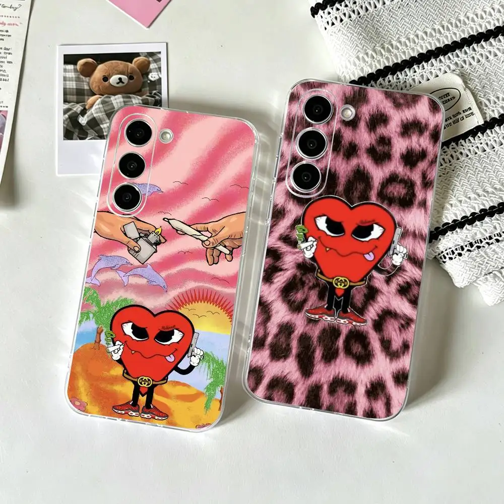Capa Transparente Love Mafia La Mafia Del Amor para Samsung A10, 12, 20, 21S, 30, 31, 40, 50, 51, 52, 70, 71