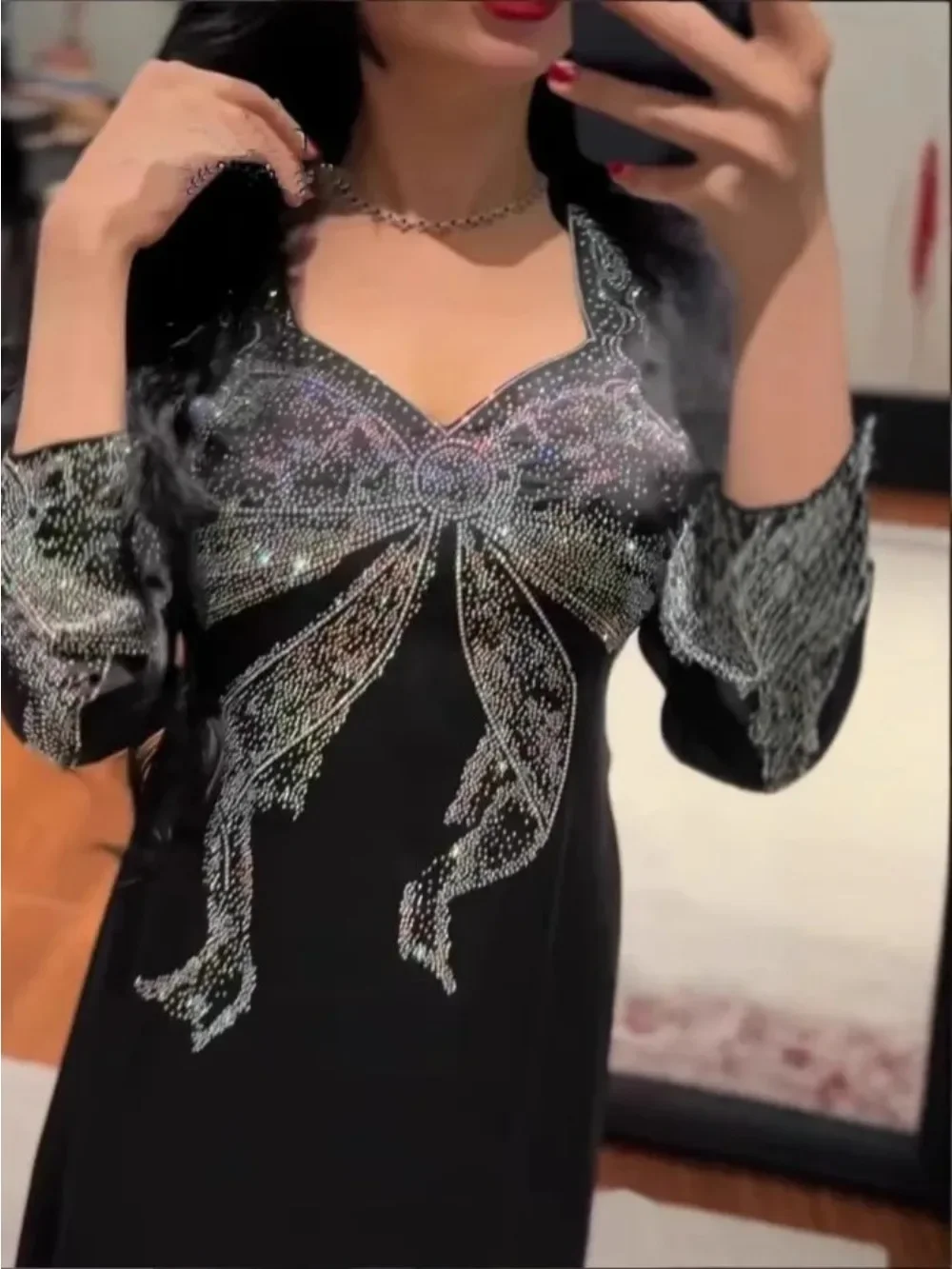 فستان إسلامي طويل للنساء عباية فيستدوس الماس رمضان المغرب دبي 2025 عبايات قفطان إسلام رداء عربي جلابية #2