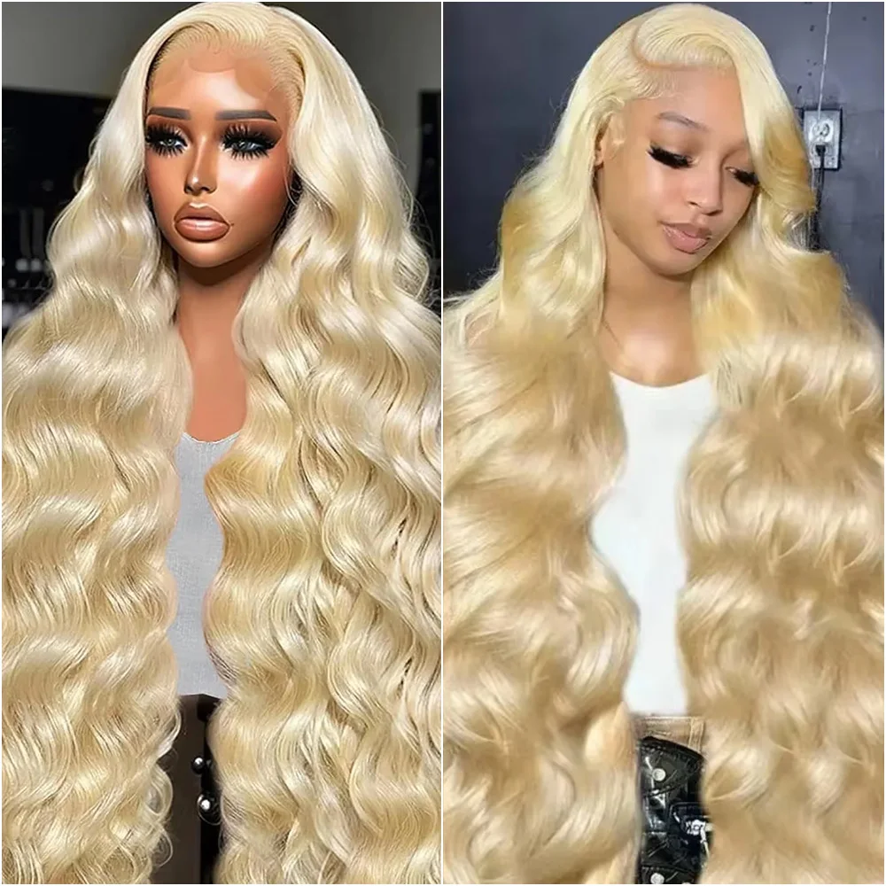 

Светлые парики 613 Blonde Body Wave с прозрачной HD-основой 13x6, 40 дюймов, 200% плотность, из бразильских человеческих волос, предварительно прорезанные, для чернокожих женщин.