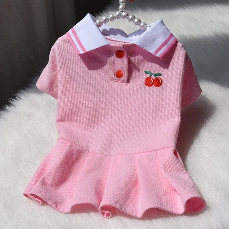 Vestido de primavera y verano para perro, camisa para cachorro, gato, Chihuahua, Yorkshire, Terrier, Pomerania, maltesa, Bichon, ropa para perros pequeños, XS