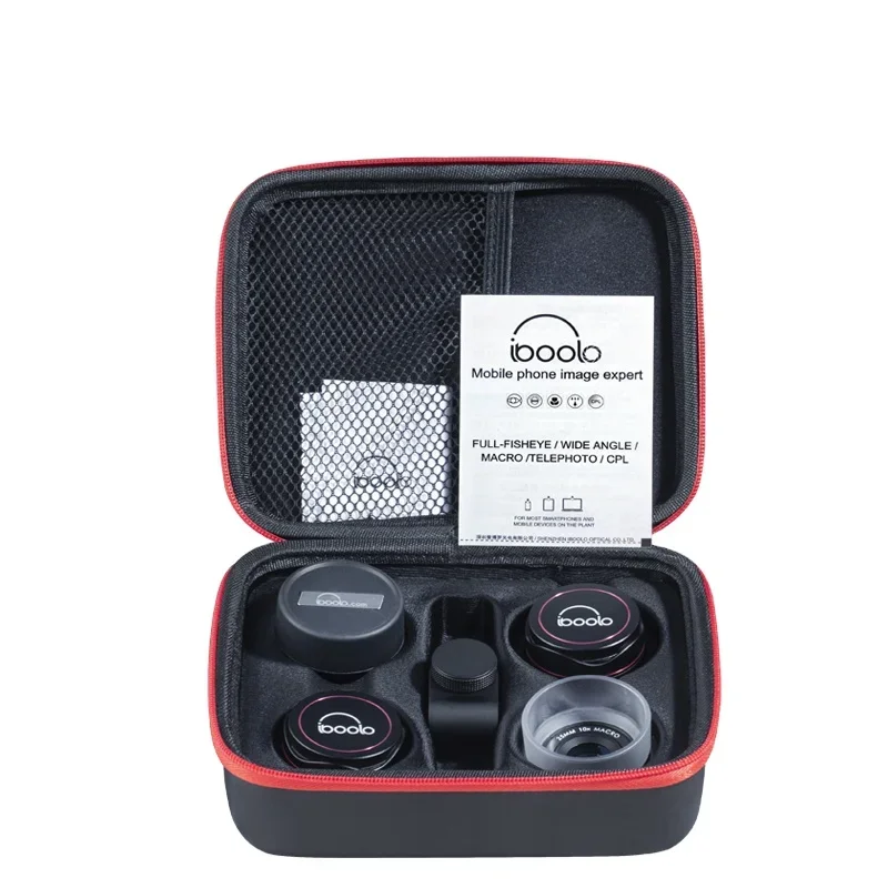 

Высококачественный комплект объектива Pro 4 в 1, объектив камеры IBOOLO 4k HD для смартфонов, комплект широкоугольного макрообъектива «рыбий глаз»