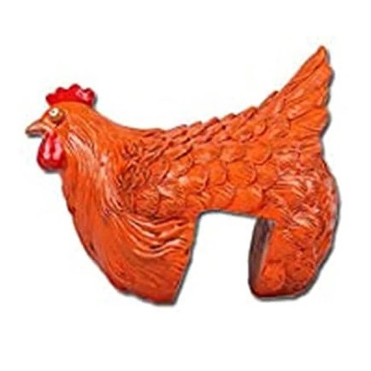 Clip Ladder Hen Pastoral Chicken Resin Ornaments, Clip Ladder Hen Resin Crafts Cracked Ornaments Decoration C