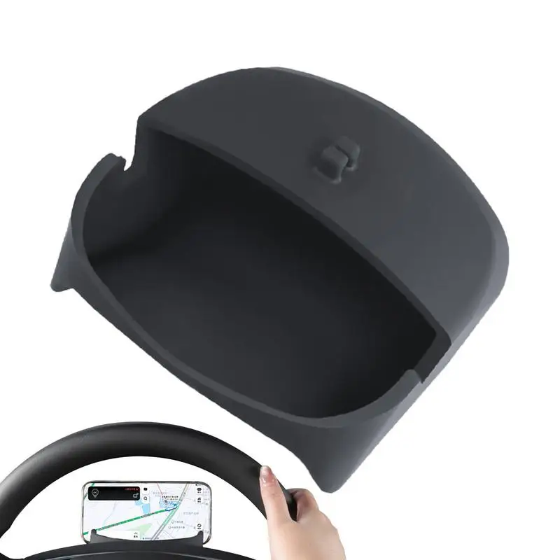 Scatola di immagazzinaggio degli occhiali del supporto del telefono cellulare del volante dell\'automobile per Tesla Model 3 Highland 2024 accessori