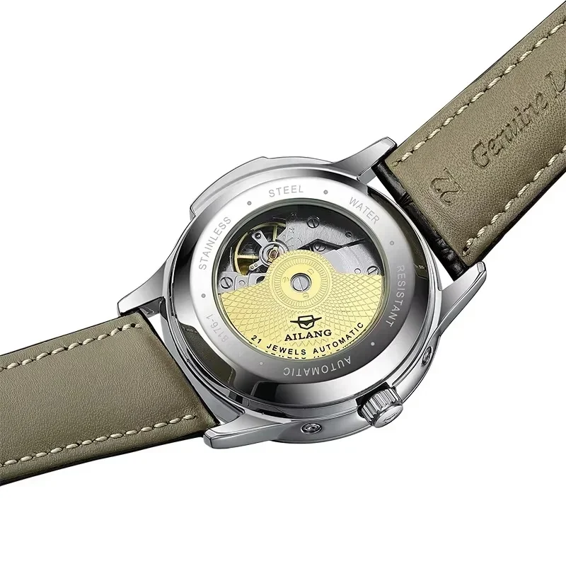 ailang-8176-men's-automatic-mechanical-watch-waterproof-stainless-steel-strap-with-month-and-week-display-business-wristwatch
