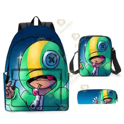 3pcs/Set Games Backpack New Game Stars Fashion Backpack Shoulder Bags 3D Print School Bag Mochilas Student Backpack