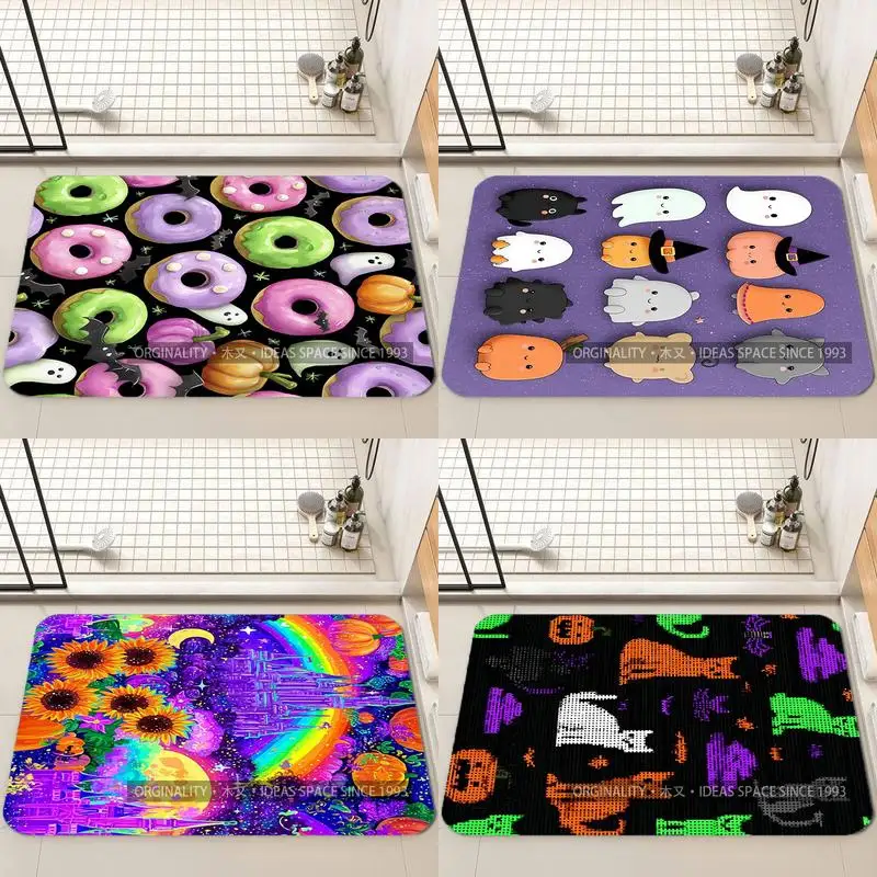 

Красочный коврик с рисунком пончика, украшение для гостиной, домашний диван, нескользящий ковер, кабинет, спальня, татами, детский мягкий напольный коврик