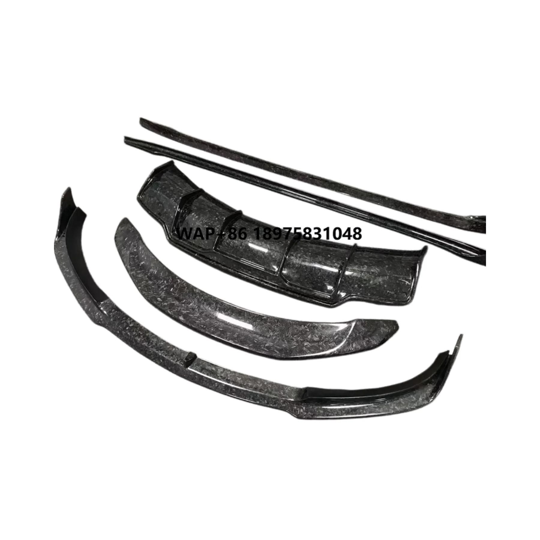 

Forged Carbon Body Kit Front Lip Diffuser Side Skirt Spoiler Car Wing for Car Bumper Car Kits