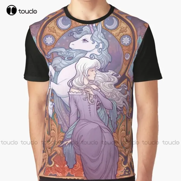 Lady Amalthea - The Last Unicorn Graphic T-Shirt Custom Aldult Teen Unisex Digital Printing Tee Shirts Custom Gift Xxs-5Xl