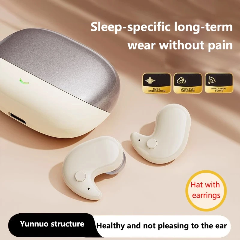 Wireless Bluetooth Sleep Headphones In-ear Mini Earbuds High-quality Sound Long Battery Life Suitable for Android Apple