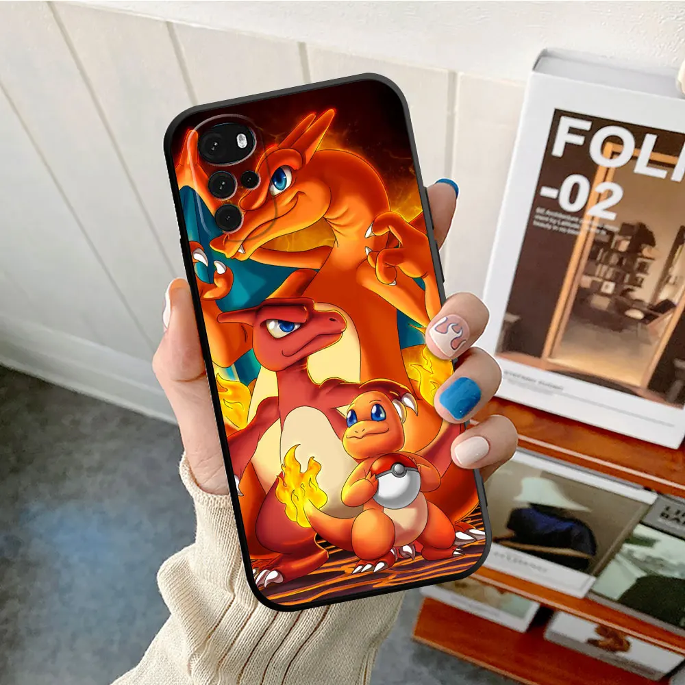 Anime Pokemon Eevee Phone Case for Motorola Moto G71 G200 G60S G50 G31 G51 G52 G22 G30 G9Plus Power Lite 5G Cover