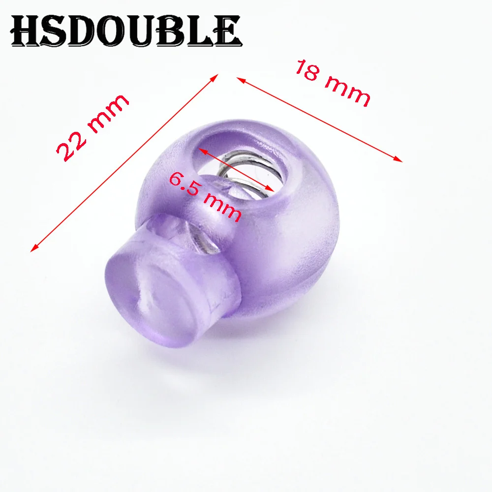 Mixed Colorful Cord Lock Toggle Clip Stopper Plastic Transparent Clear Frost Apparel Sportwear Shoes Lace