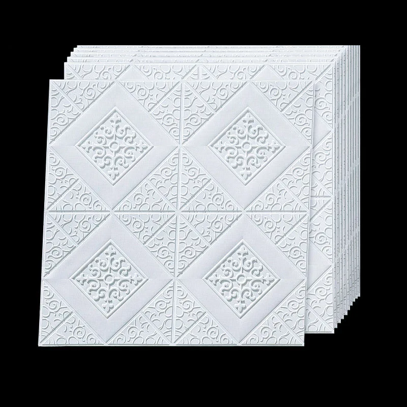 3D Self-Adhesive Wall Stickers Waterproof Ceiling Roof Decoration Cover-Up Wallpaper for Raw Wall Renovation