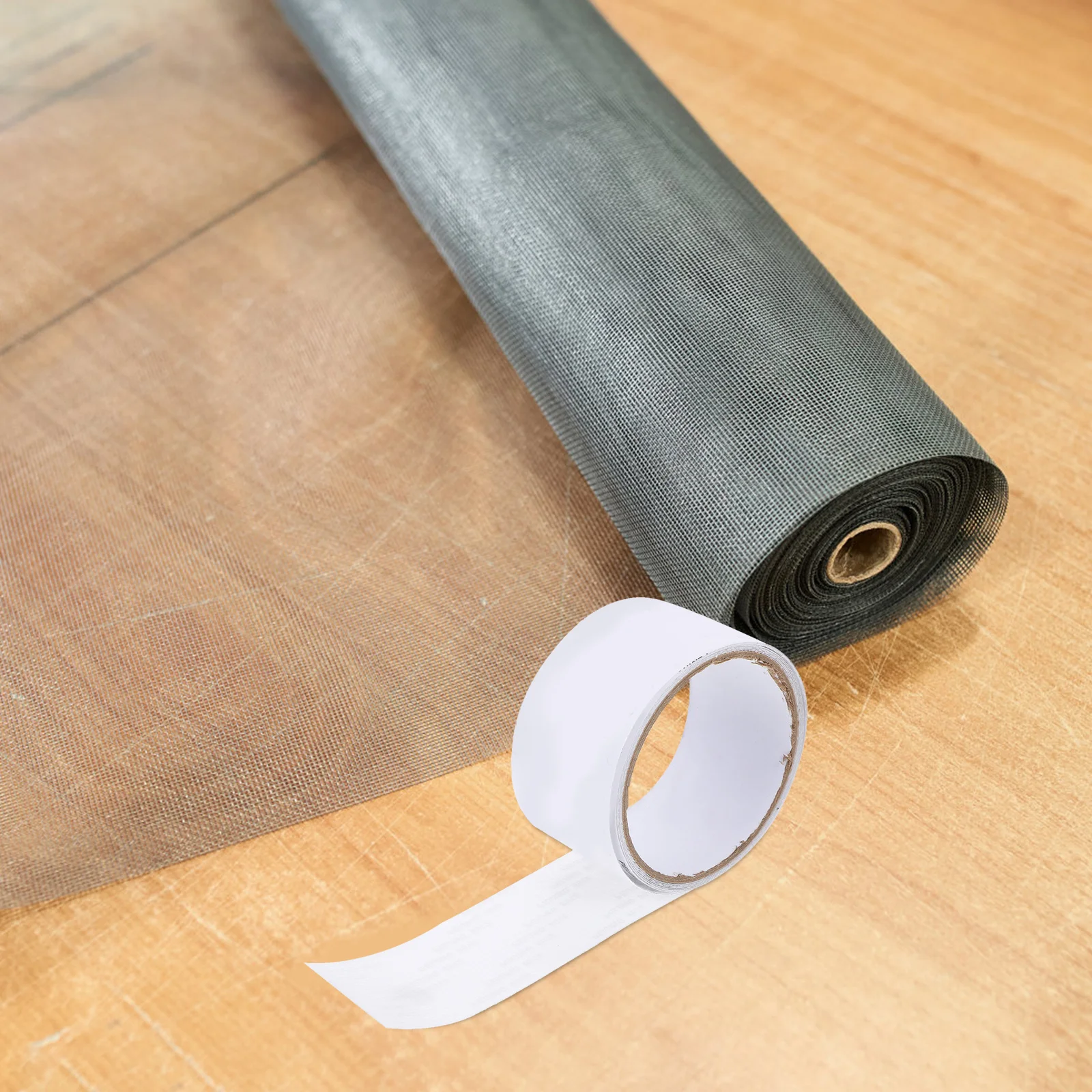 

1 Roll Self Adhesive Window Tape Pvc Mesh Patch For Holes Tears Durable Repair Tape Window Screen Repair Kit Screen Patch