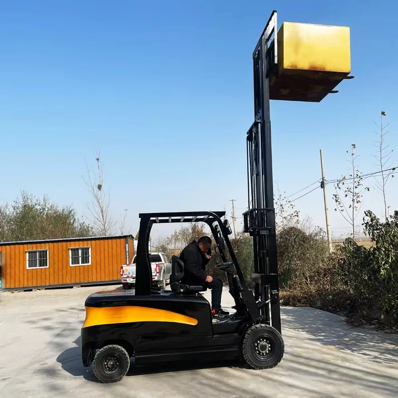 Customized Best Price 2.5T Electric Hydraulic Forklift Lithium Two-Stage Mast 3-9m Lifting Height Four Wheel Battery Operated Mi