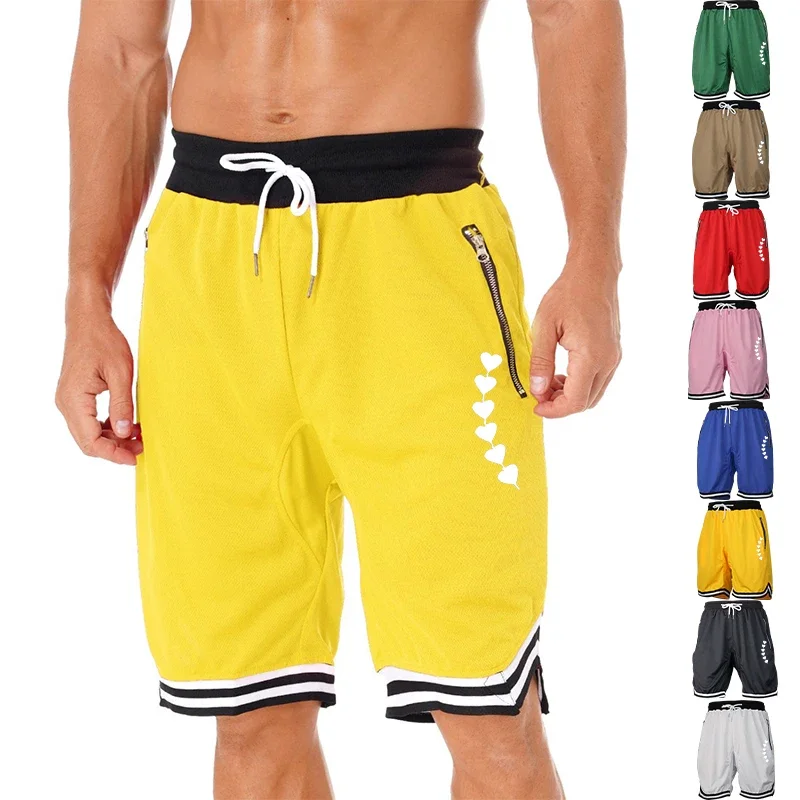 

Модные шорты для тренировок с принтом, мужские баскетбольные шорты, быстросохнущие, дышащие, легкие, свободные, для бега в тренажерном зале, спортивные, хит продаж