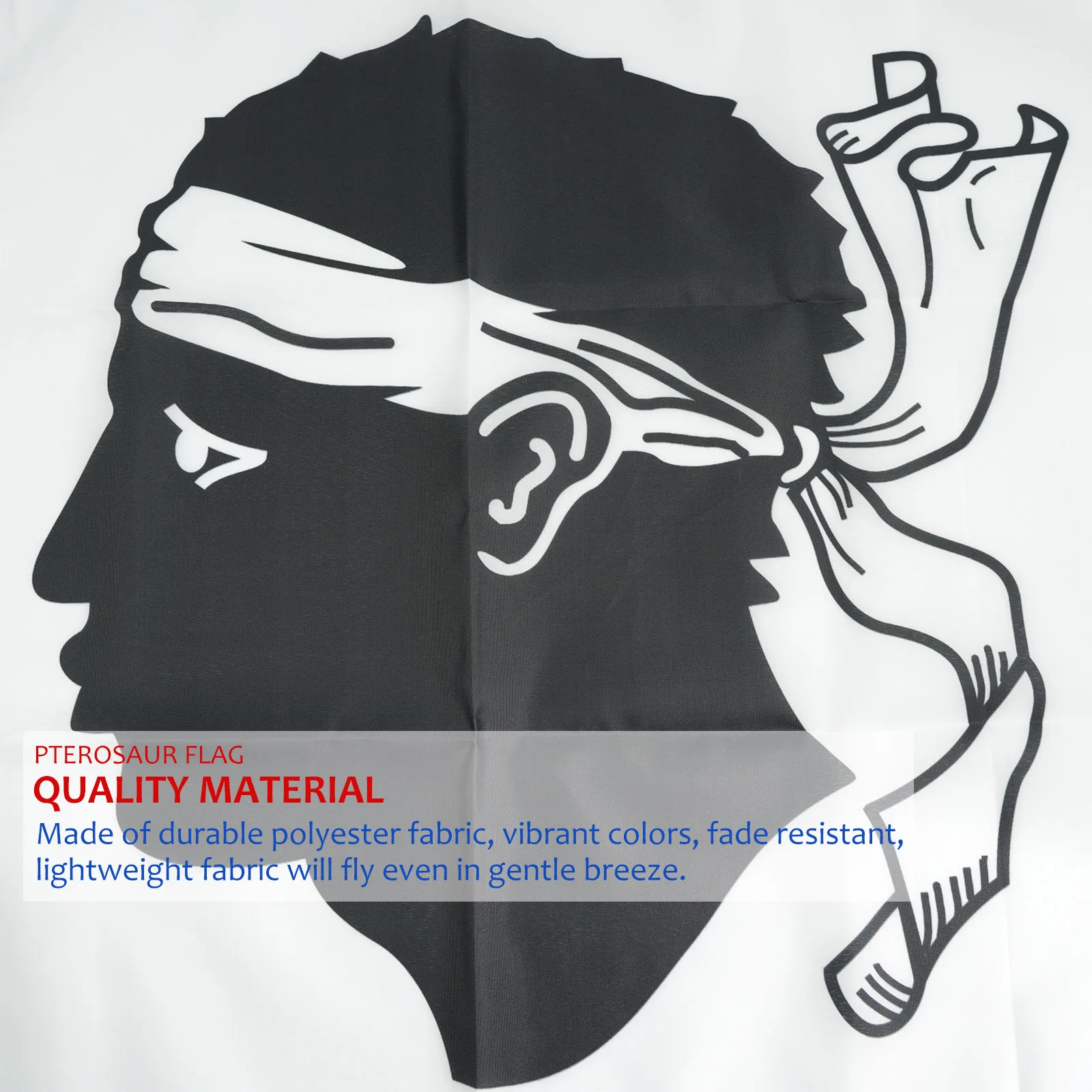 علم كورسيكا في فرنسا من PTEROSAUR، منطقة كورسيكا الفرنسية الكورية لأعلام كورسيكا لديكور قارب الغرفة، لافتة ديكور داخلية خارجية #6