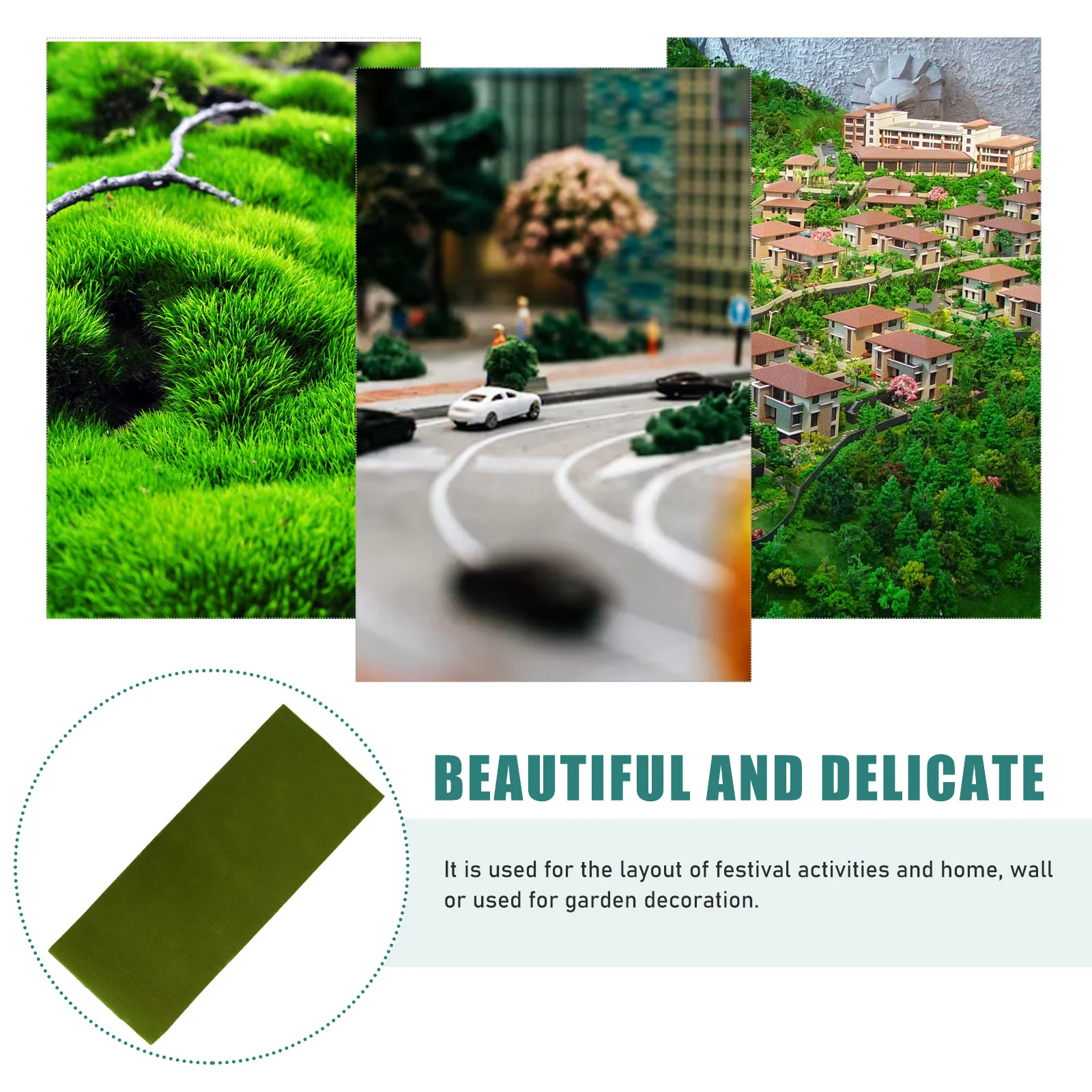 

Artificial Turf Fake Lawn Adorn Fine Craftsmanship Exquisite Details Sand Table Background Fake Grass Sand Board Turf