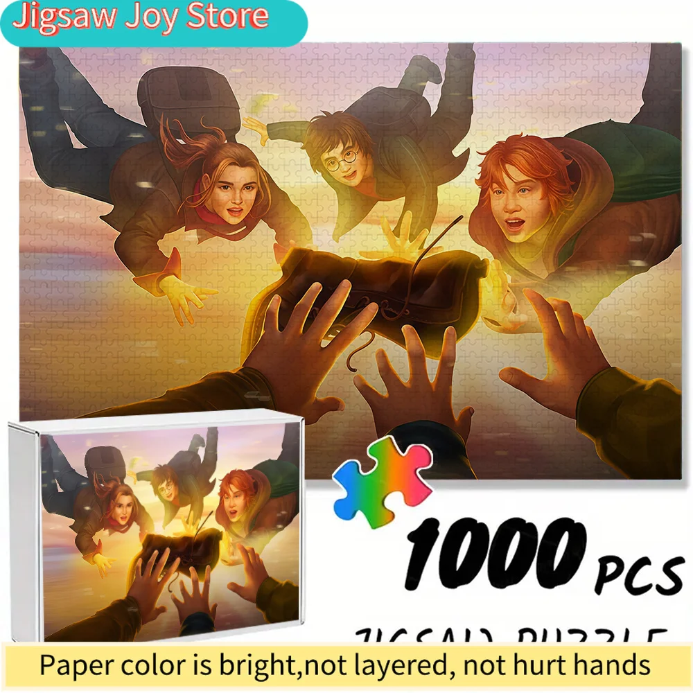 

Пазлы Warner Bros. Seamless Puzzles Z9.25-70 с изображением Трио из Гарри Поттера, борящегося за дизайн, размером 74.93×50.0.