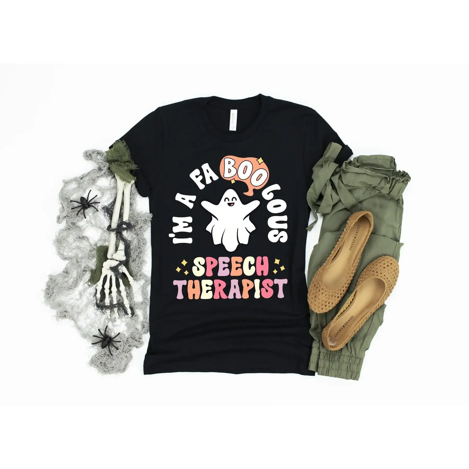 

Футболка Faboolous Speech Therapis в стиле ретро на Хэллоуин, школа терапии учителя Slp