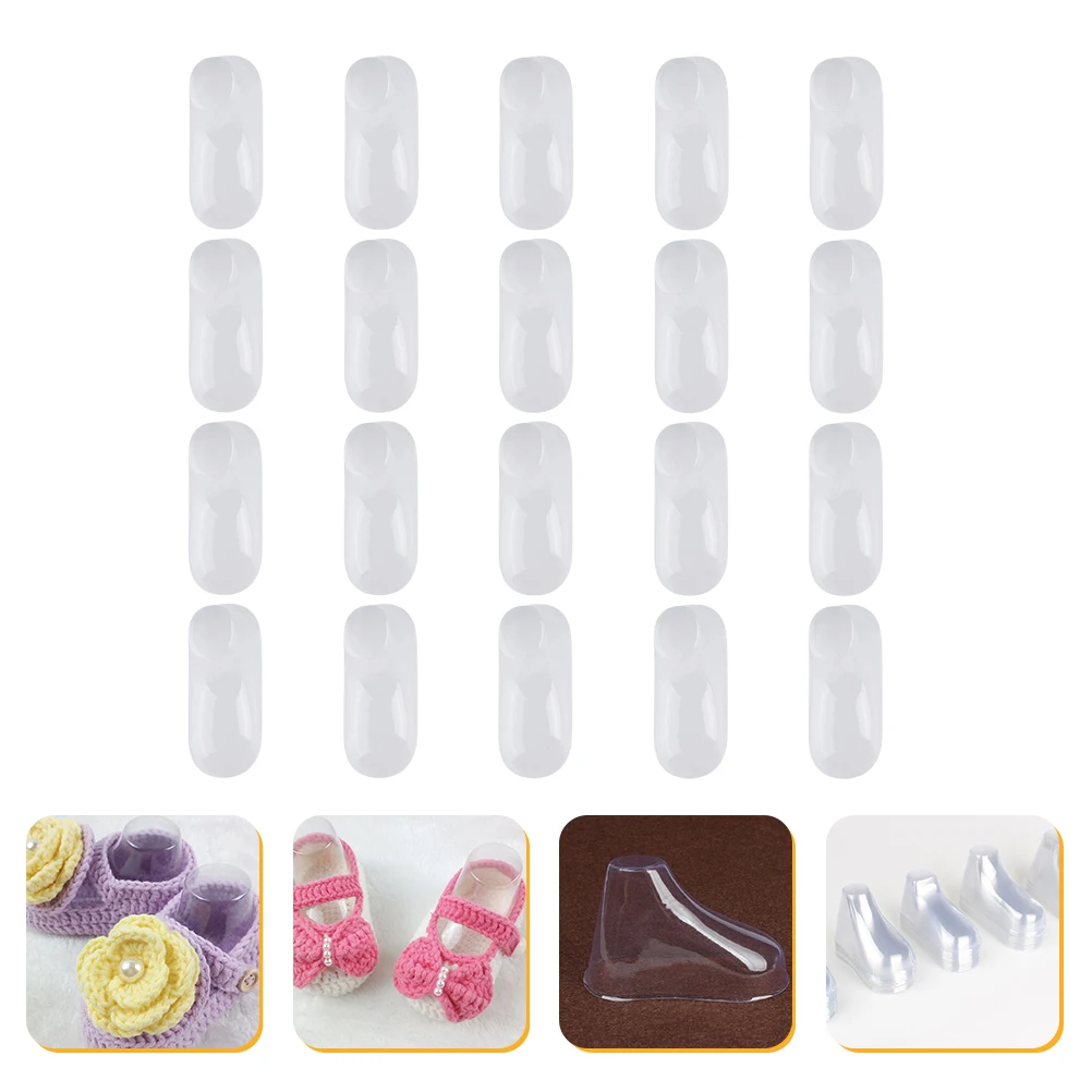 

20 Pairs Shoe Support Mold Socks Display Stand Booties Shoes Tree Inserts Holders Shape Tripod
