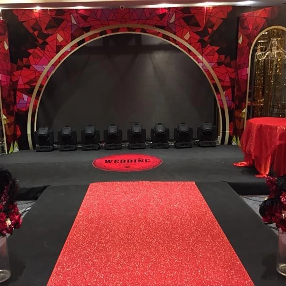 Modern Stylish For Stage Dance Floor Wedding Backdrop Wall Decoration Flower Panel Dance Carpet