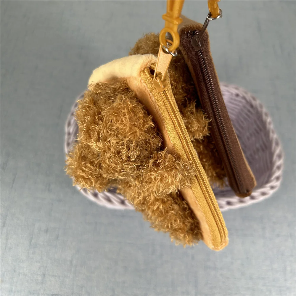 10PCS 12CM Bear Coin Bag Pendant Coin Purse Wallet Pouch