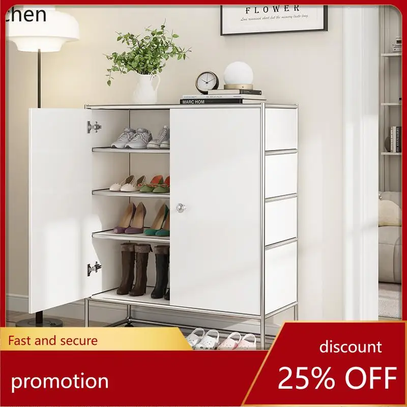

ZML шкаф для обуви из нержавеющей стали, домашний модуль, входной пол, двойная дверь, шкаф для обуви, простое хранилище