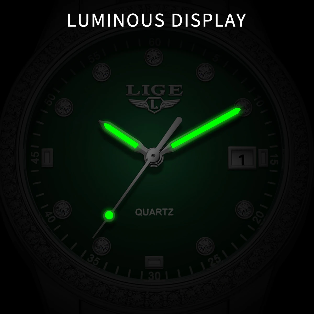 LIGE Watch women 2026 elegant quartz wristwatch waterproof fashion calendar luminous casual watch for women reloj de mujer+BOX