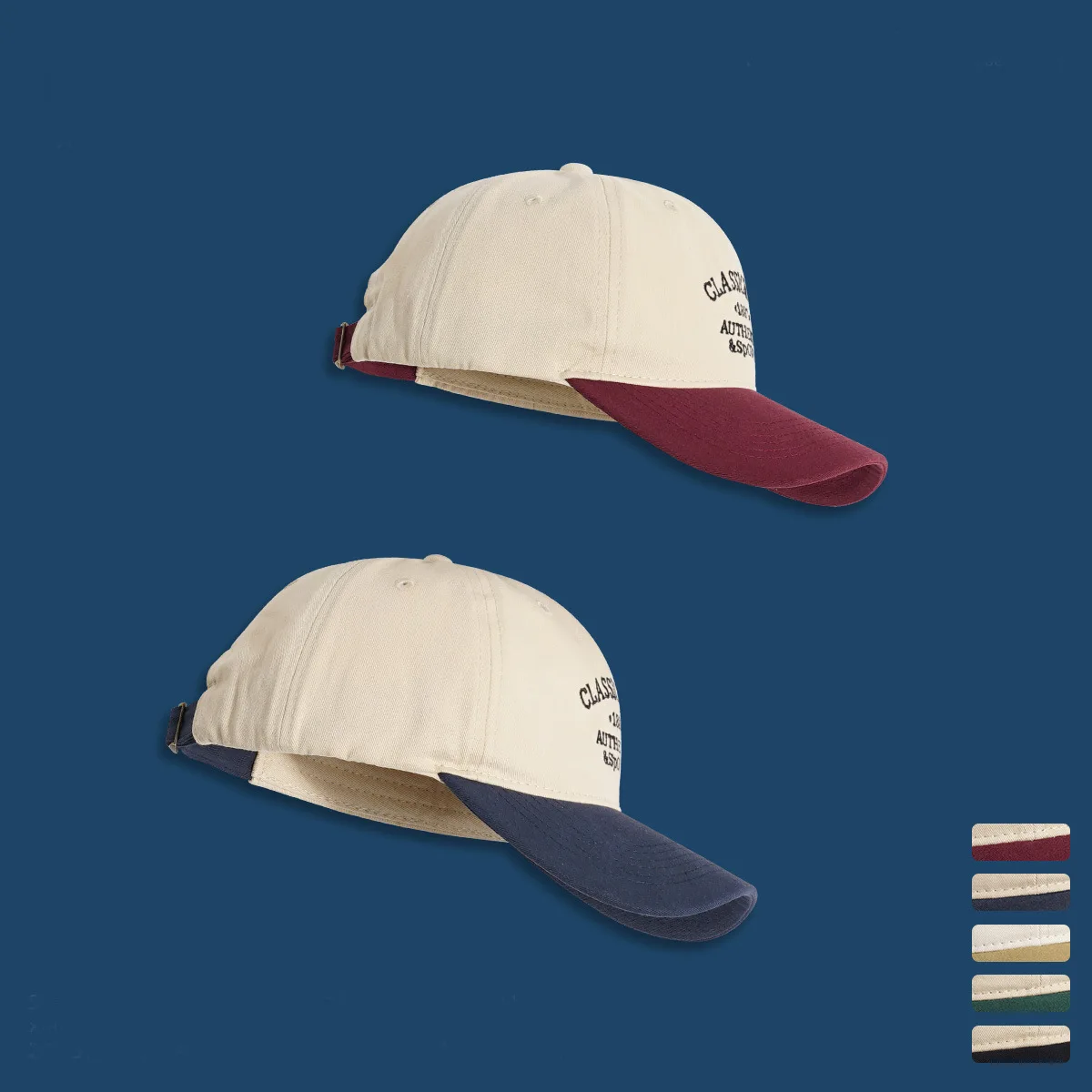 Baseball Cap Spring Summer Korean Style Versatile Face-Looking Small Hat Big Head Circumference Face-Looking Small Peaked Cap