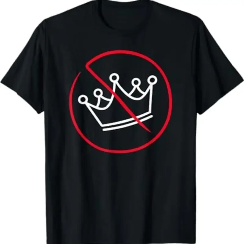 No Kings Protest Simple Drawing T Shirt