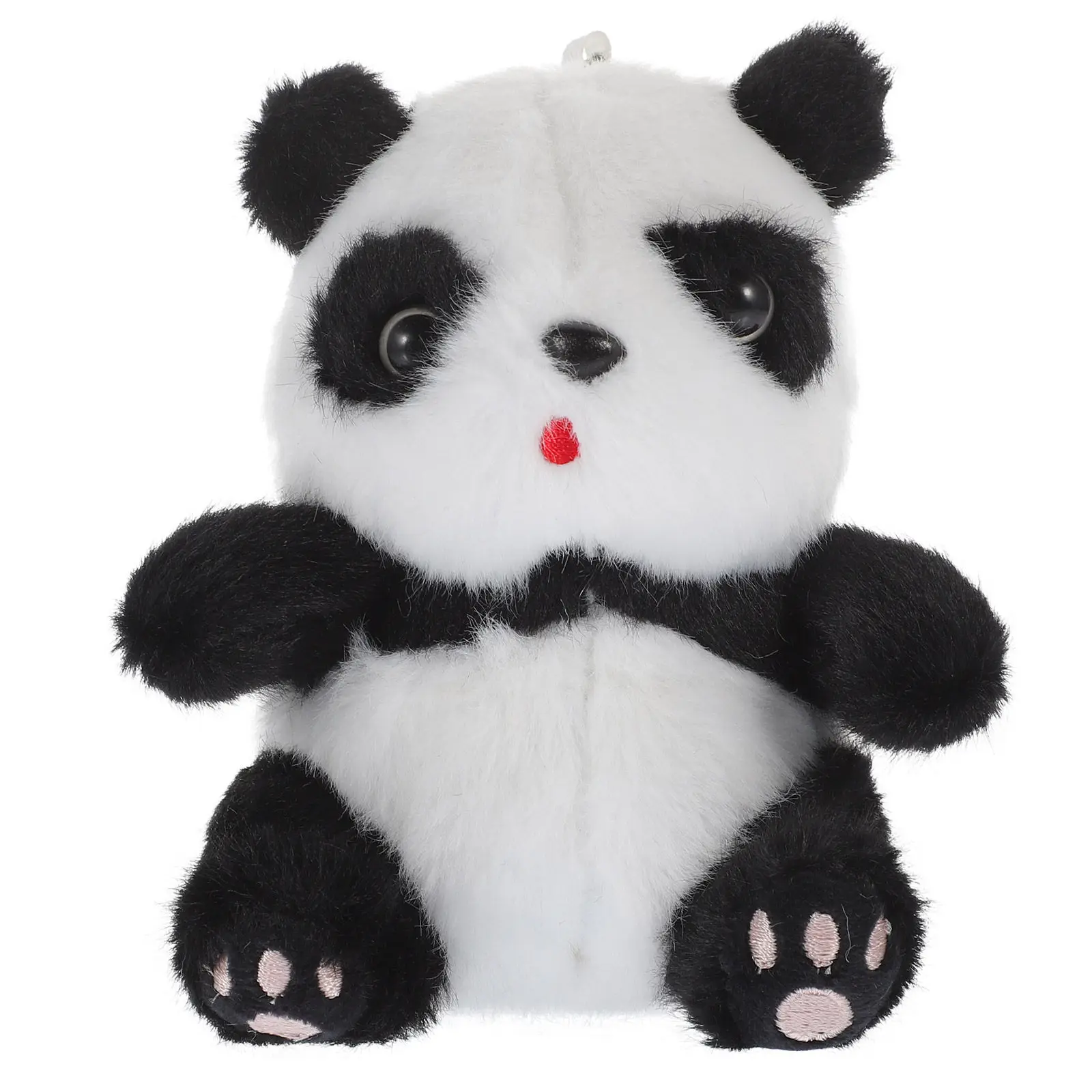 

Panda Keychain Cute Stuffed Animal Ornament Hanging Pendant for Handbag Backpack Cartoon Bag Decor Accessories