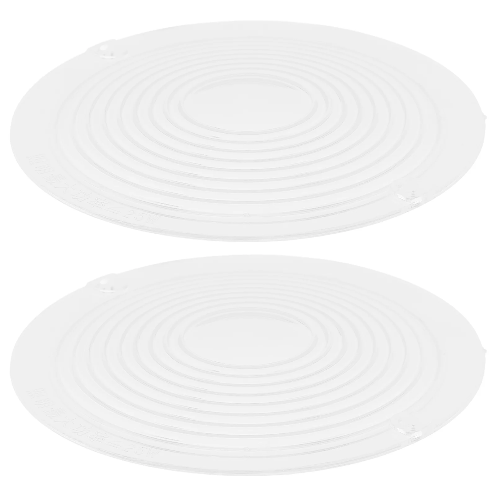 1 Pair Transparent Range Light Shade Replacement For Kitchen Lamp Lens Cover Durable Cooker Hood Light Protector Easy Install