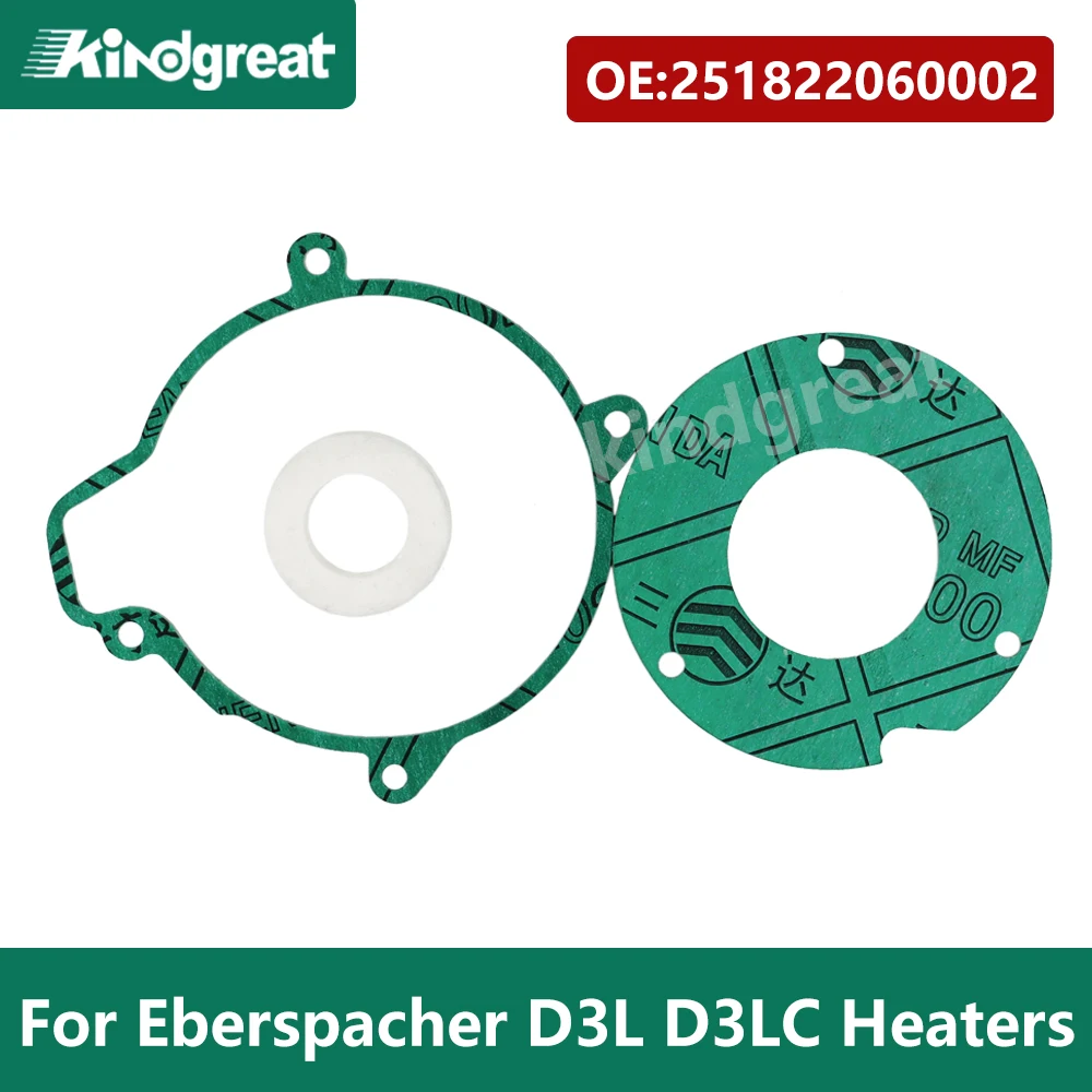 1Set Parking Heater Service Kits Burner Gaskets 251822060002 +Blower Motor Gasket For Eberspacher D3L D3LC Heaters