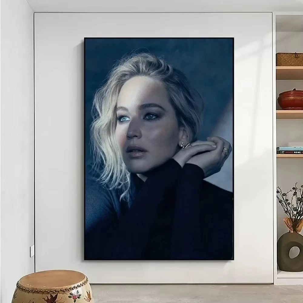 Hot Jennifer Lawrence Poster No Framed Poster Kraft Club Bar Paper Vintage Poster Wall Art Painting Bedroom Study