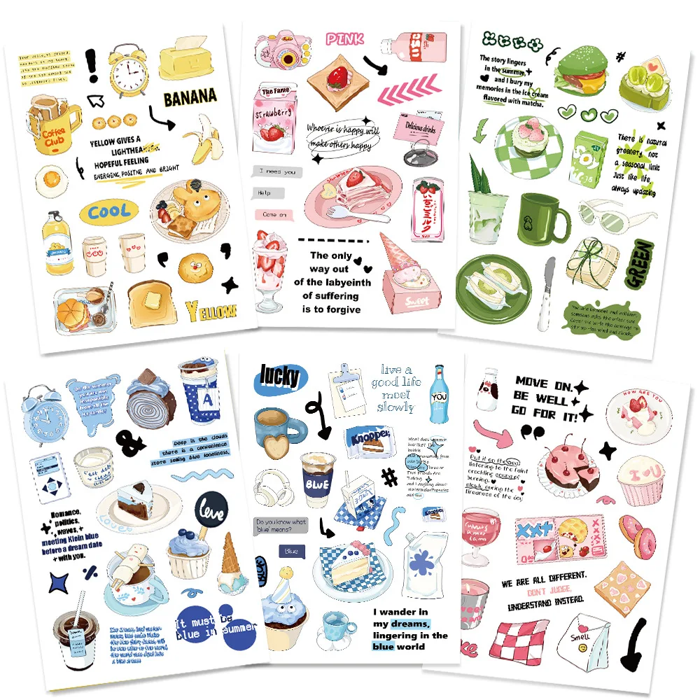 8 قطعة الملح الأصلي الحد الأدنى نمط Guka مقاوم للماء ملصقات الكتابة على الجدران لخوذة دراجة حساب اليد مقلمة DIY الشارات