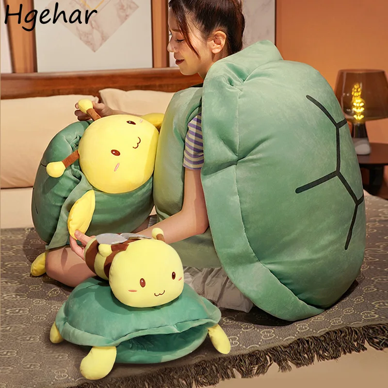 Creative Pillow Cute Turtle Bee Toys Fashion Designed Nap Sofa Cushion Throw Pillows Bedroom Soft Sleeping Companion Girl Gift