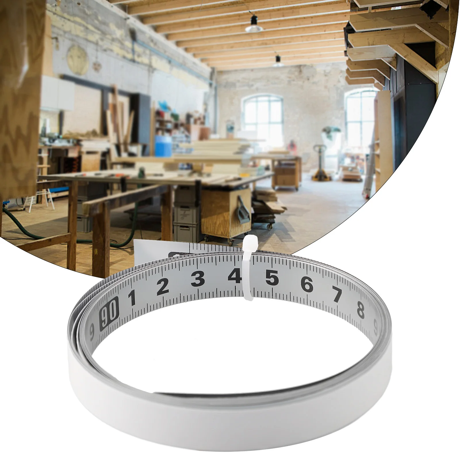Stainless Steel Tape Measure Scale for Layout and Marking with 13mm Width and Compatibility Common Workshop Materials