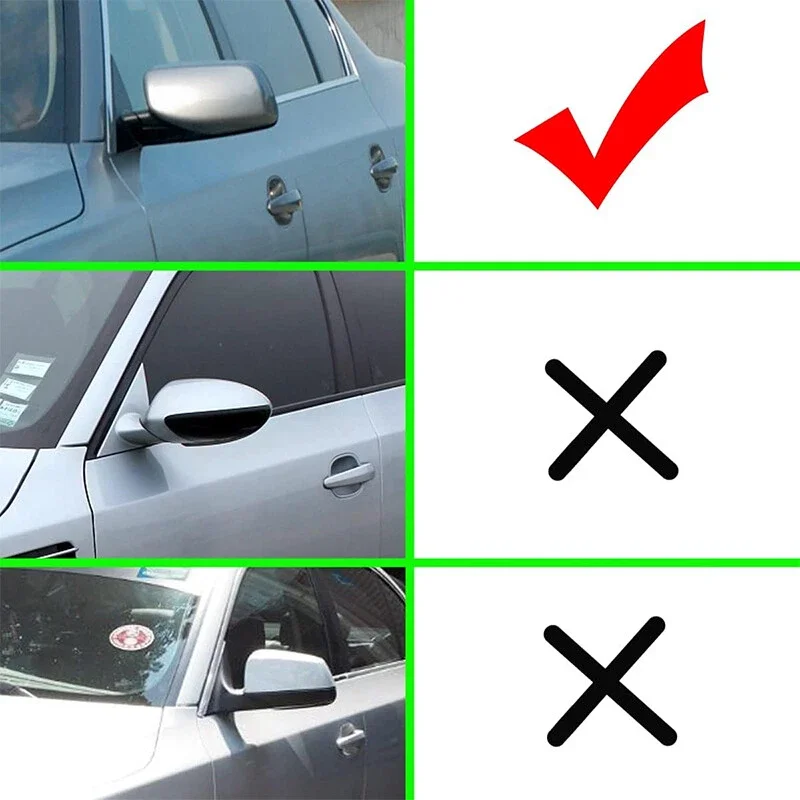 For BMW 5 Series E60 E61 525i 530i 528i 2004-2007 Car Rearview Side Mirror Cover Wing Cap Exterior Door Trim Replacement Parts