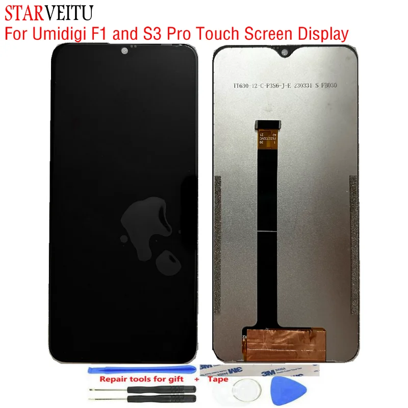 

Original LCD for Umidigi F1 and S3 Pro Touch Screen Display 6.3" Mobile Phone Accessories