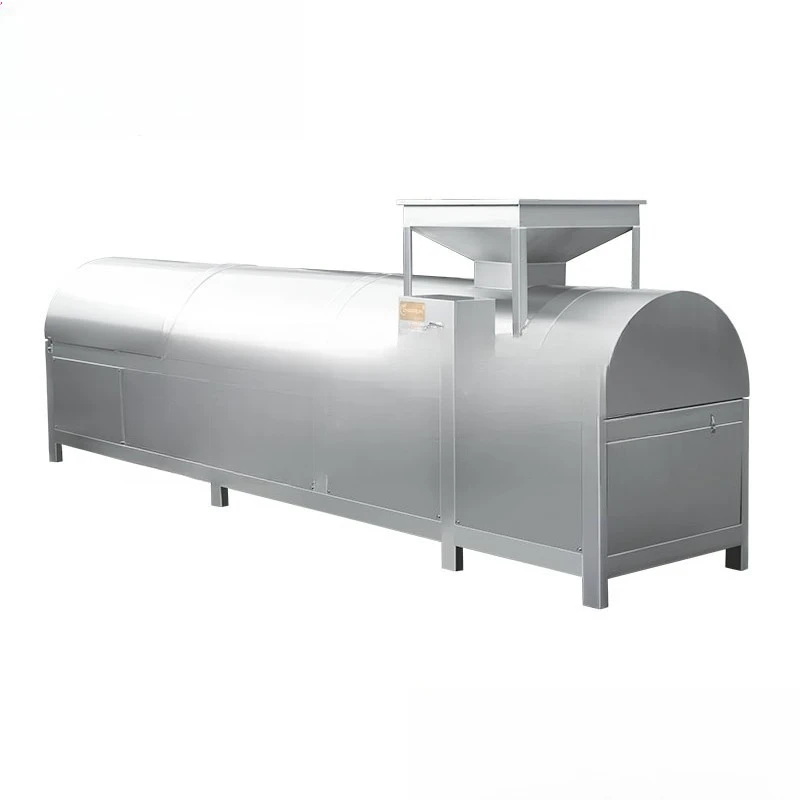 

Large shrimp chips puffing machine, automatic drum drying and frying equipment, tartary buckwheat chips frying machine