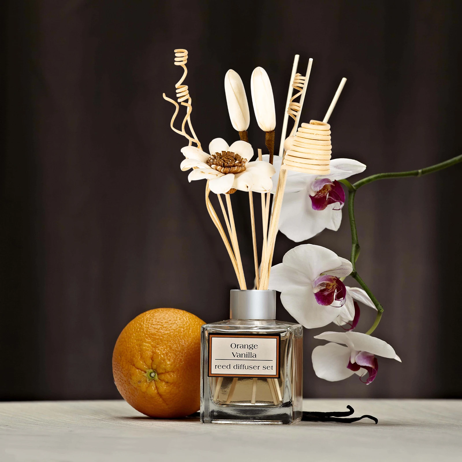 7Pcs Kunstmatige Zonnebloem Rotan Stokken Fireless Geuren Riet Diffuser Stok Diy Home Decor