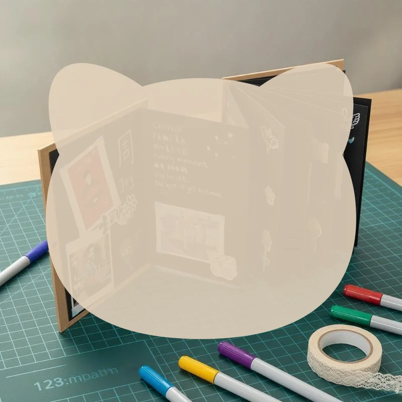 18 Page Accordion Photo Album Foldable Kraft Paper DIY Memory Book for Student Campus Memory Couple Souvenir Gifts