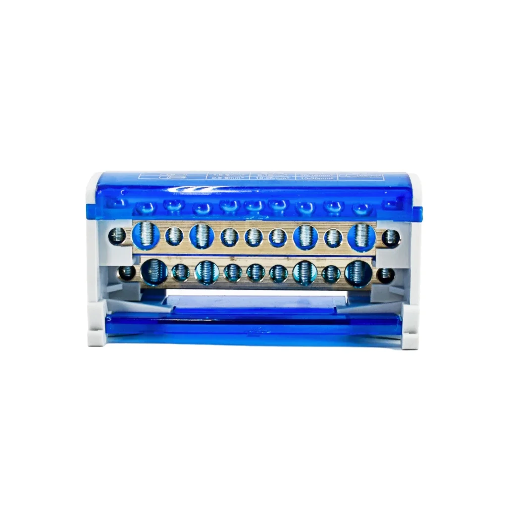 Din Rail Terminal Block Distribution Block Box WDH211 Modular Screw Connection Power Universal Electric Wire Junction Box 1 PC