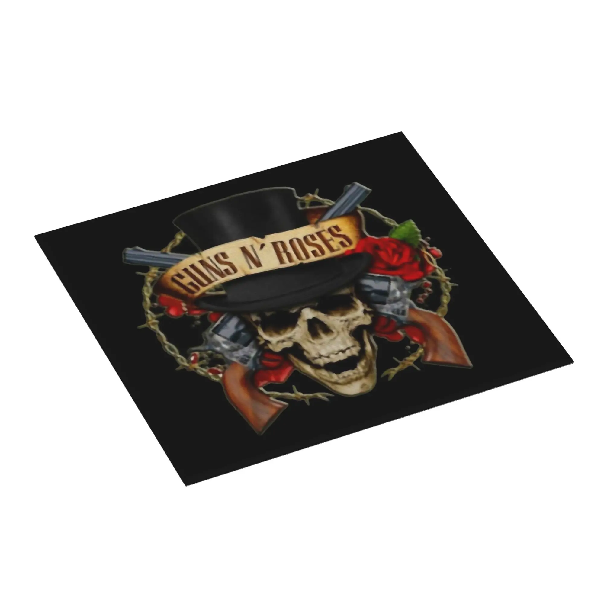 Heavy Metal Guns N Rose Rock Band Non‑Slip Waterproof Absorbent Barware Tableware Oil Proof Reusable Drying Mat For Kitchen